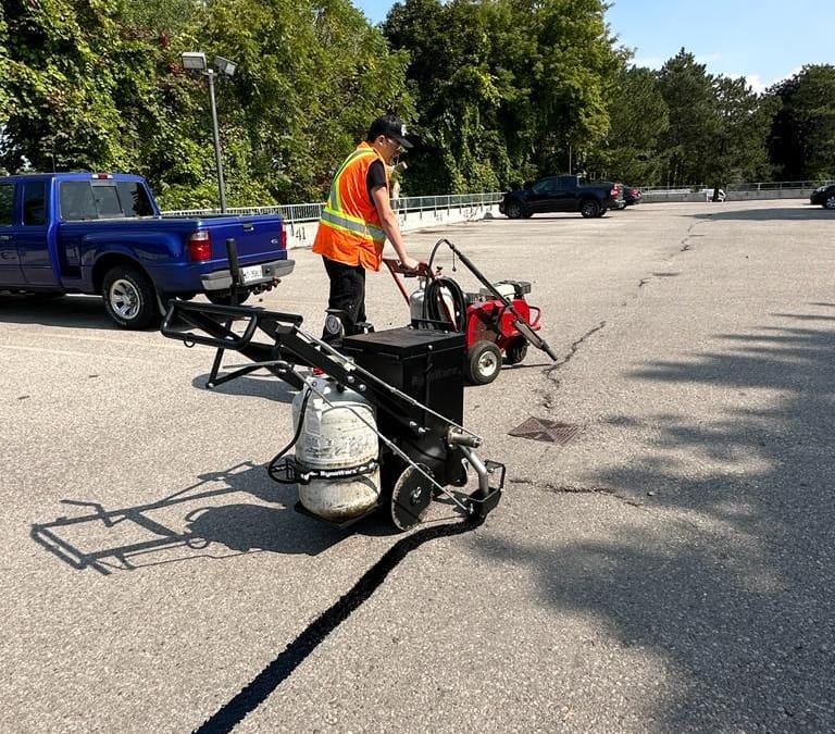The Impact of Hot Rubber Crack Fill in Parking Lot Maintenance